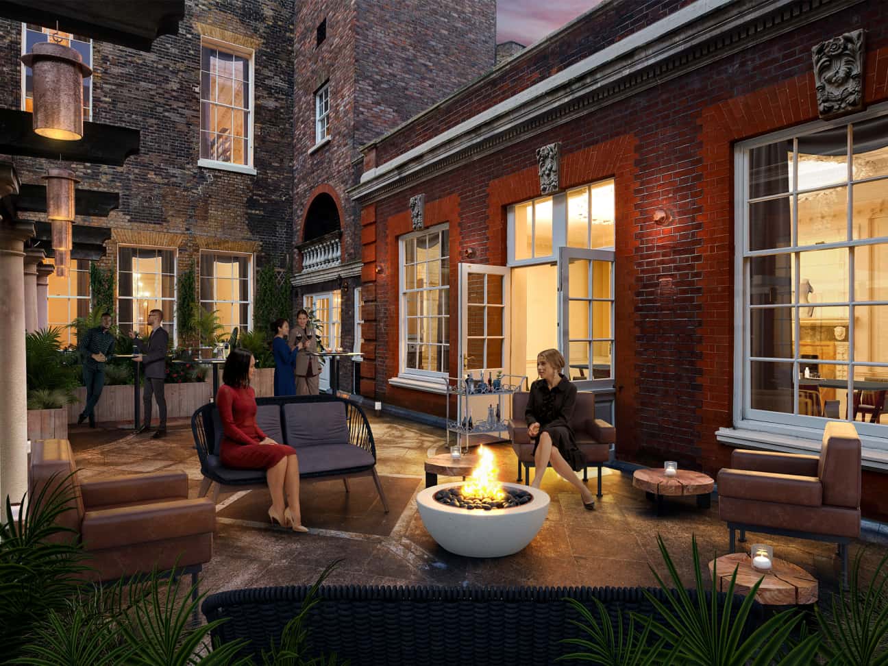 16 charles street outside seating area