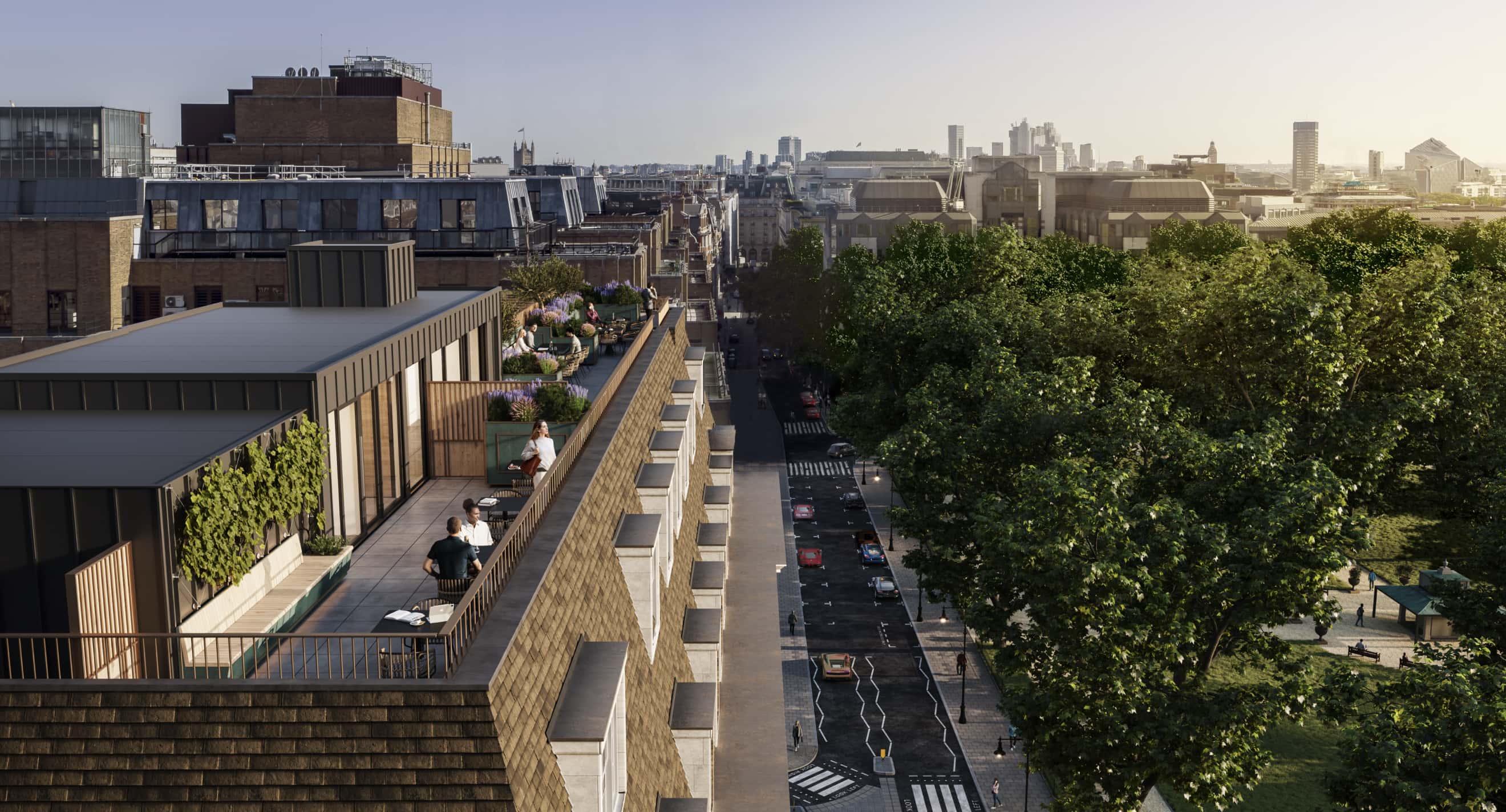 20 Berkeley Square view from above